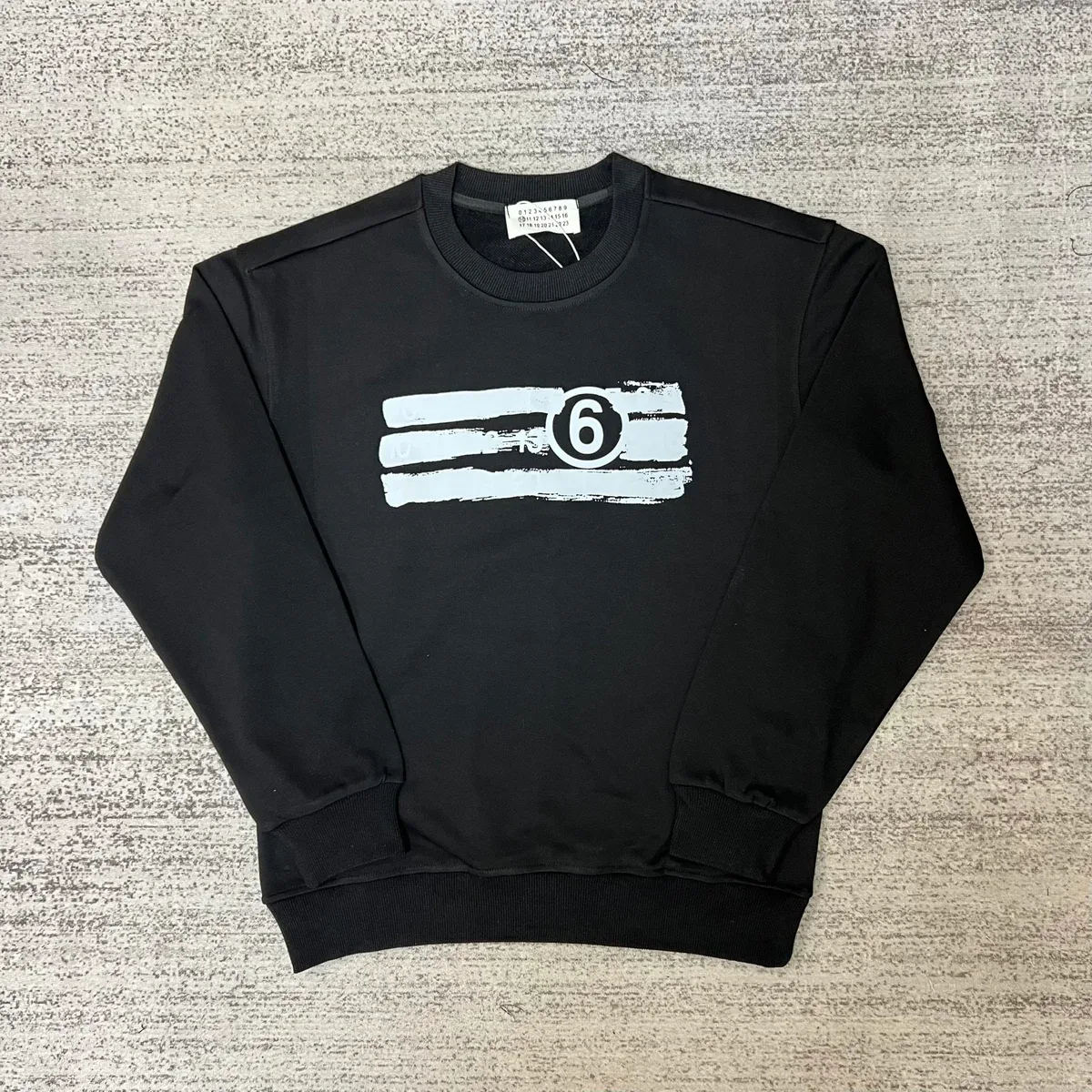 Maison Margiela Maison Margiela Tabi Black Graphic Sweatshirt Black - 1
