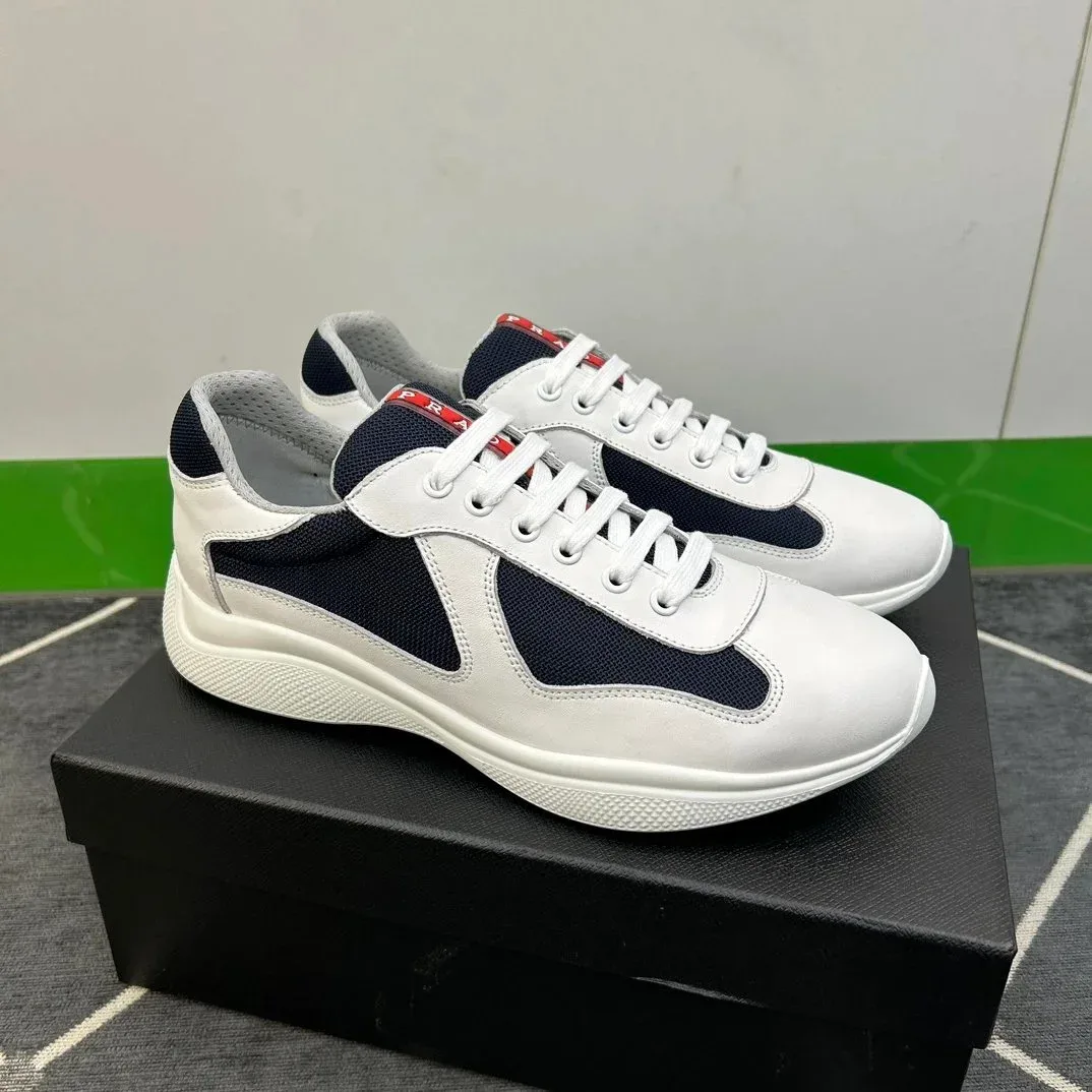 Prada Prada White/Navy Sneakers White
