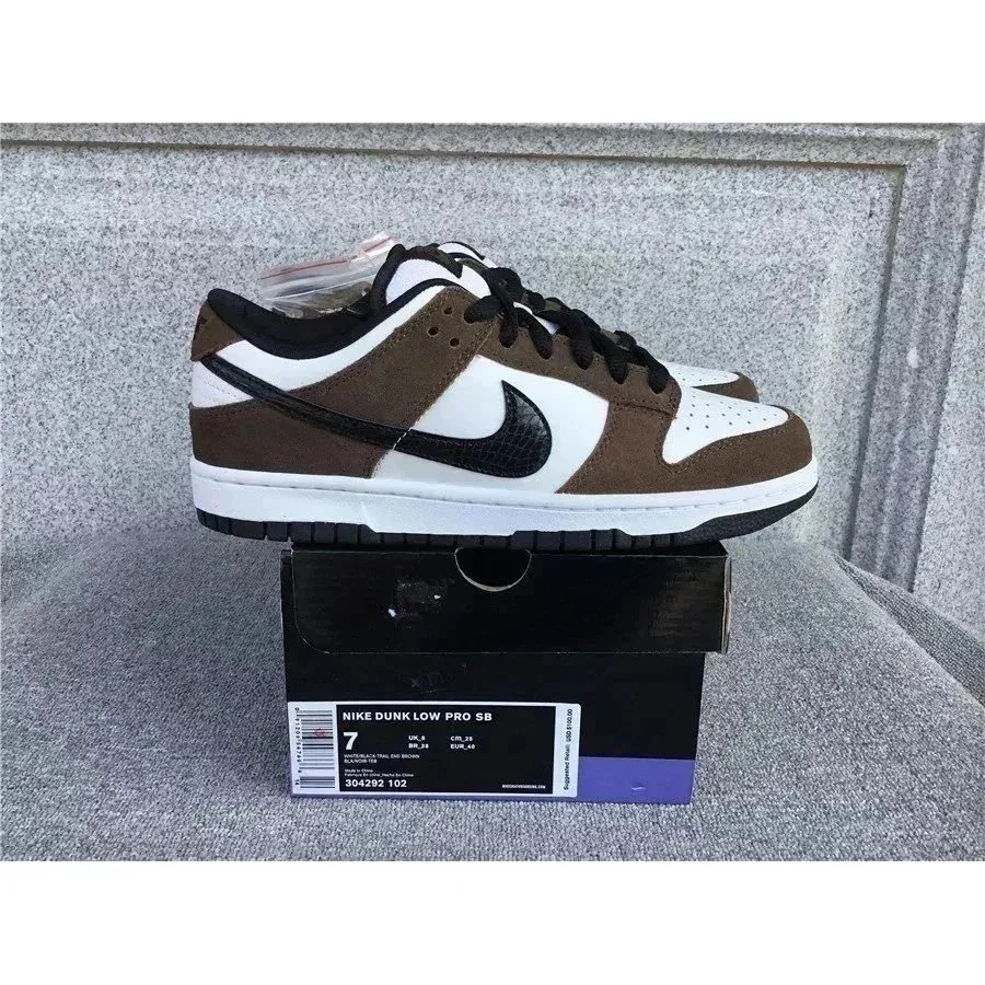 Nike Nike Dunk Low SB Pro Chocolate Brown/White Sneakers Brown - 1