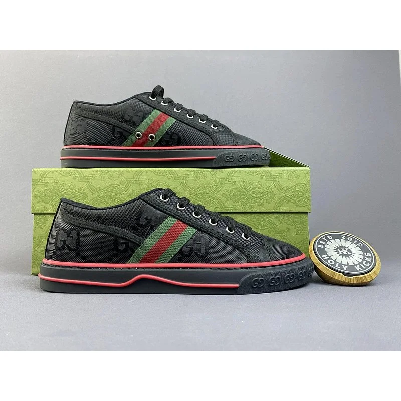 Gucci Gucci Runners Black/Green/Red Sneakers Black - 1