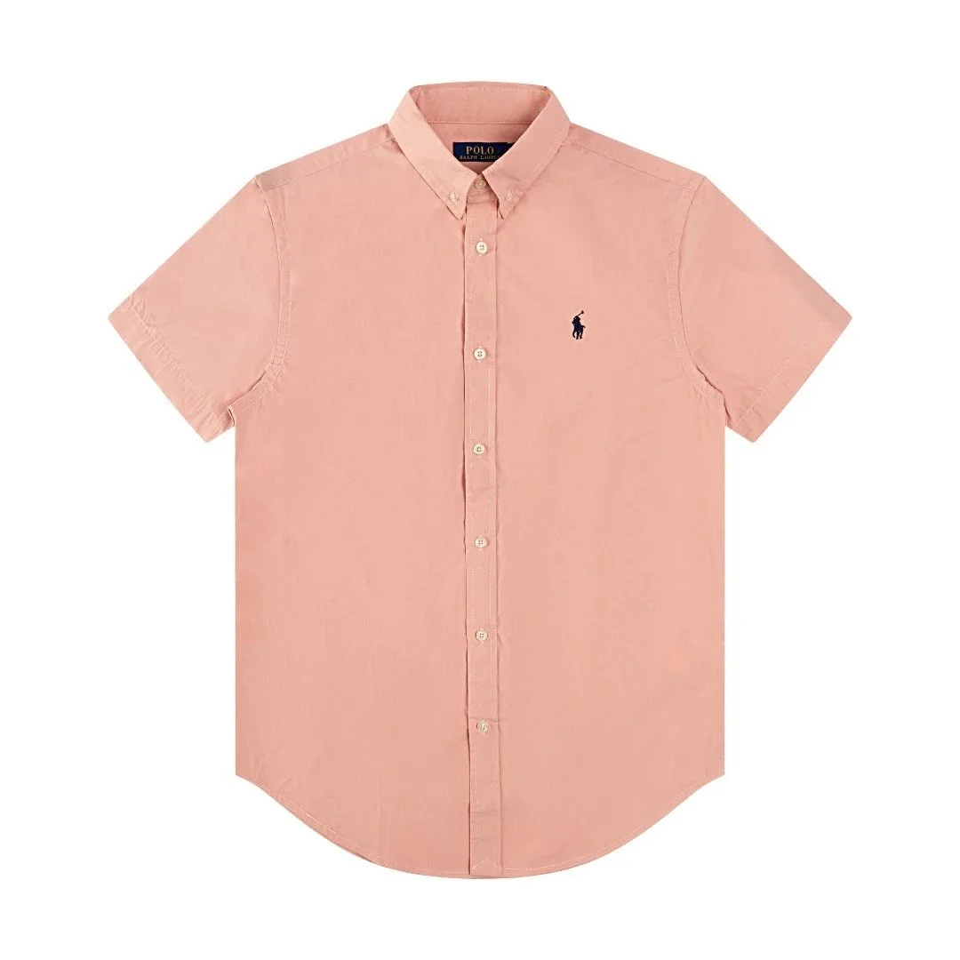 Polo Ralph Lauren Polo Ralph Lauren Pink Classic Logo Short Sleeve Shirt Pink - 1