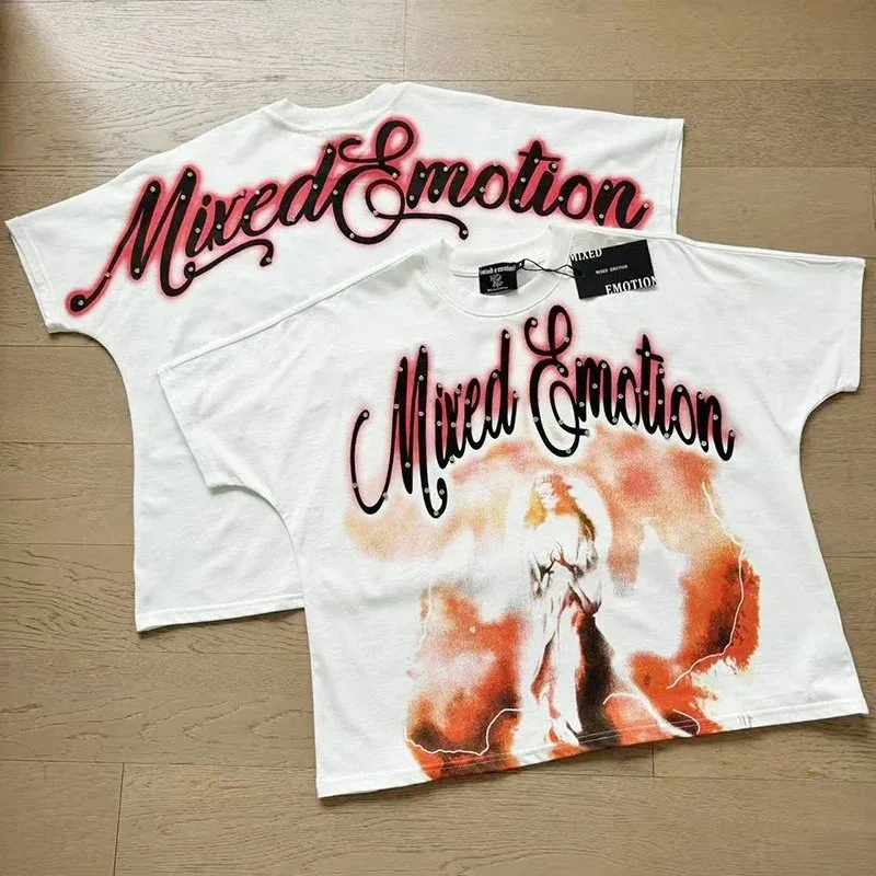 Other Mixed Emotion White 'Mixed Emotion' T-Shirt White - 1