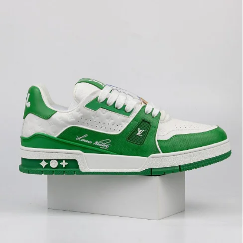 Louis Vuitton Louis Vuitton LV Trainer Green/White Sneaker Multicolor