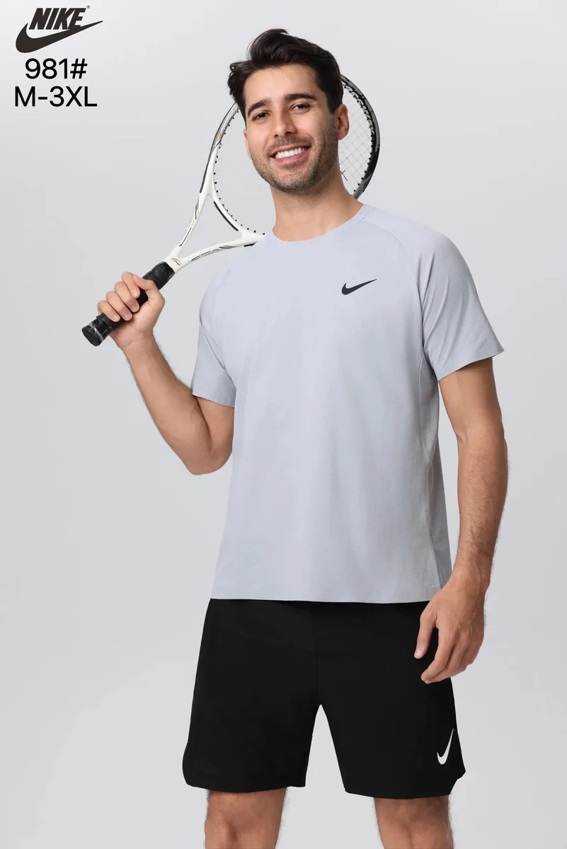 Nike Nike Light Grey T-Shirt Men's Sporty Grey - 1