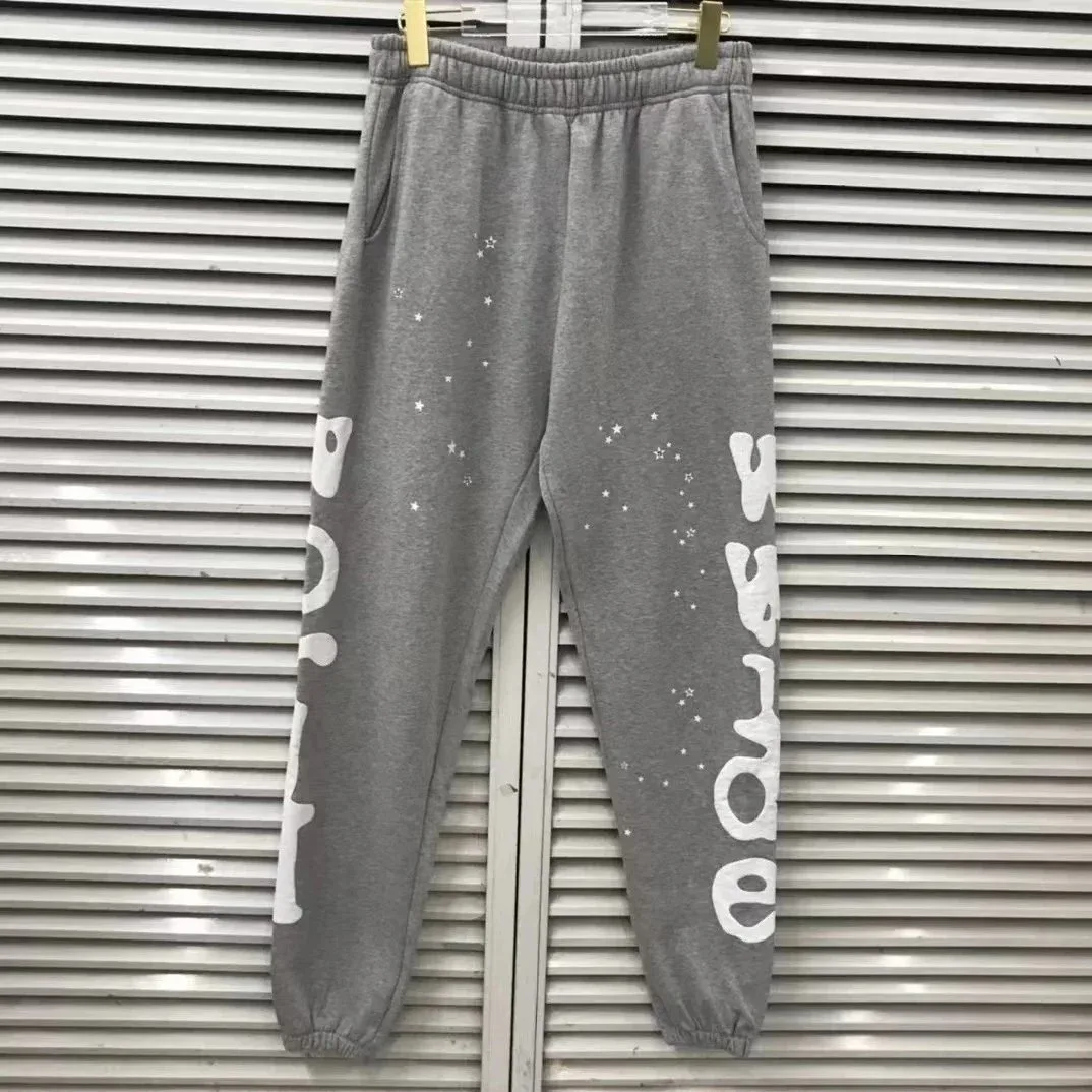 Other Heather Grey Star Print Sweatpants Grey - 1