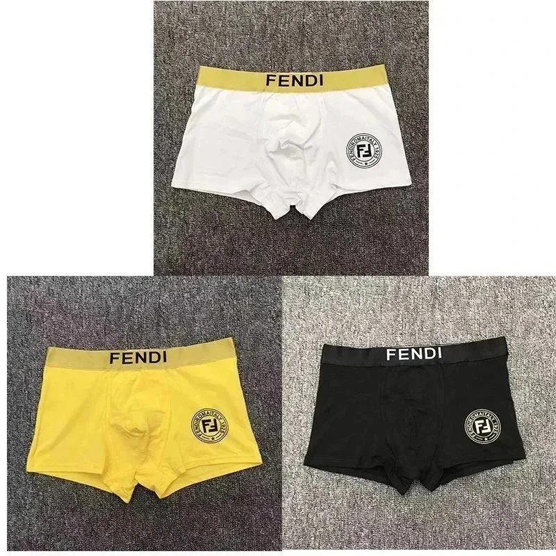 Fendi Fendi Boxer Shorts Gift Box Set White/Black/Yellow Multicolor