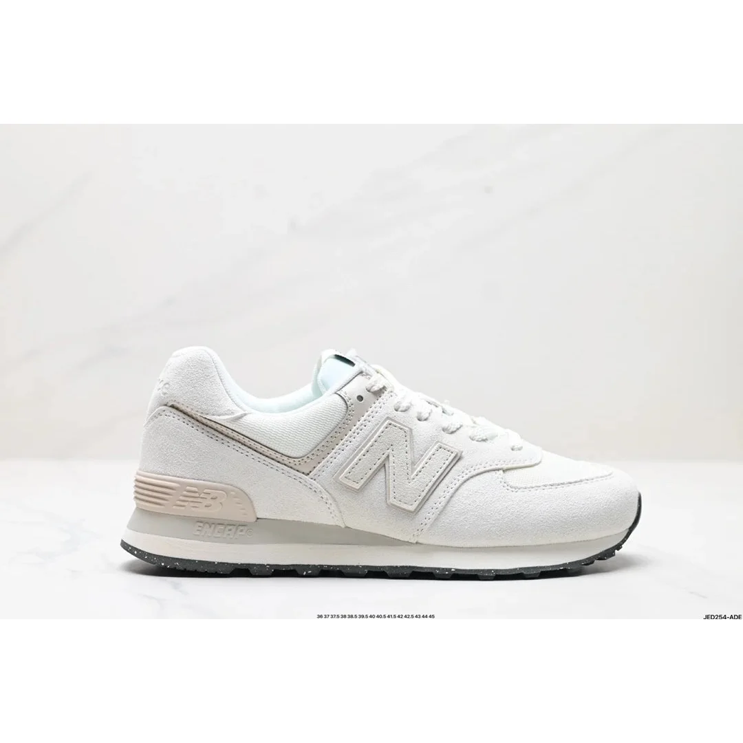New Balance New Balance 574 WL574 Sail/University Red Sneakers White - 1