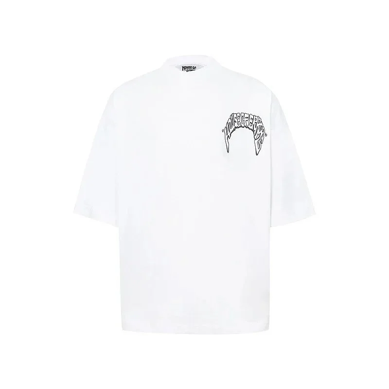 Needles Needles White Logo T-Shirt White - 1