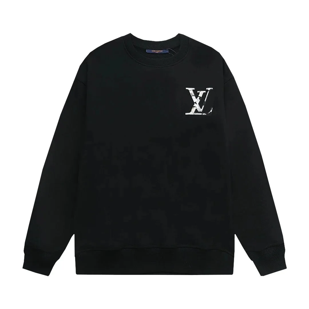 Louis Vuitton Louis Vuitton Monogram Black Crewneck Sweatshirt Black