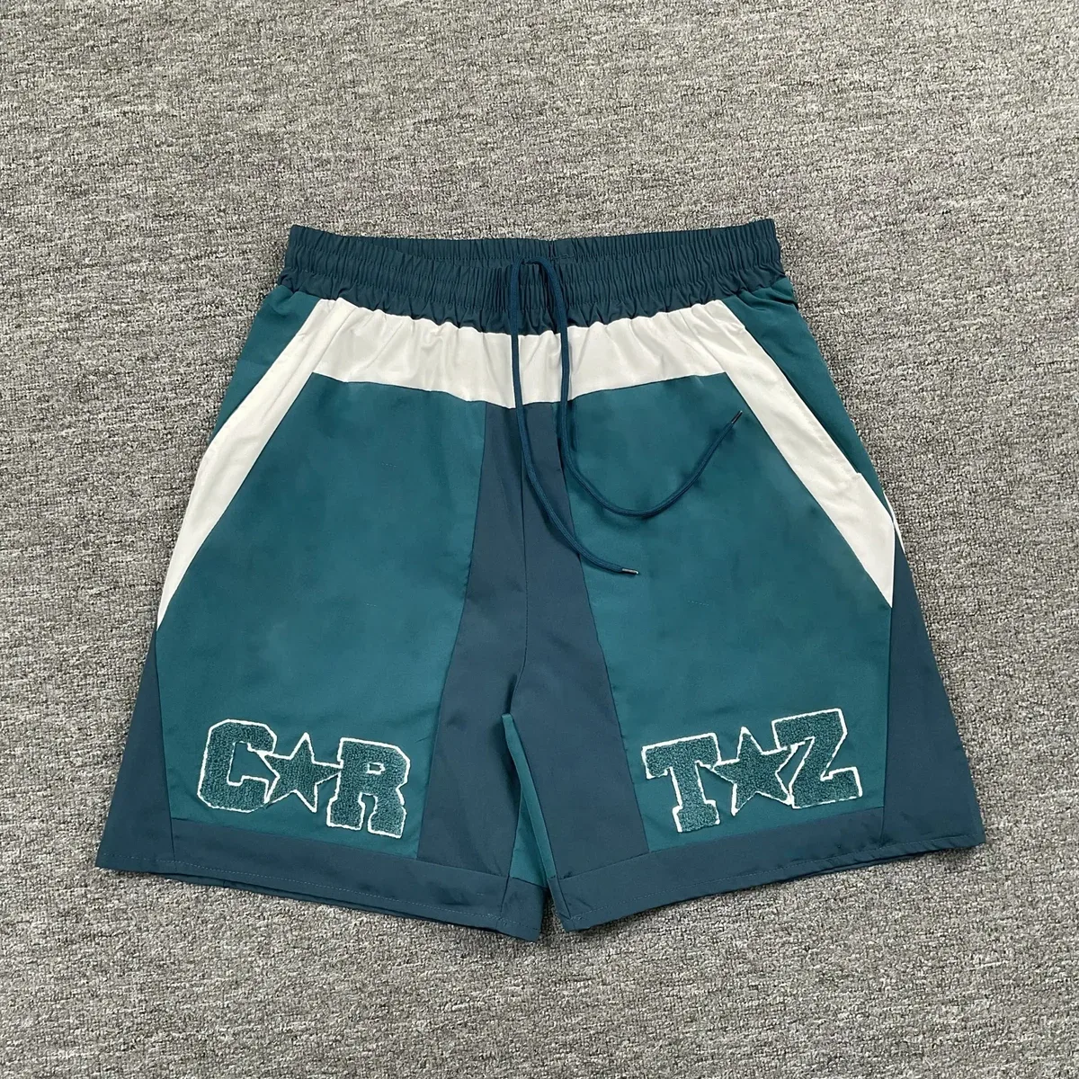 Other Color Block CR TZ Shorts 08 Casual Shorts Blue - 1