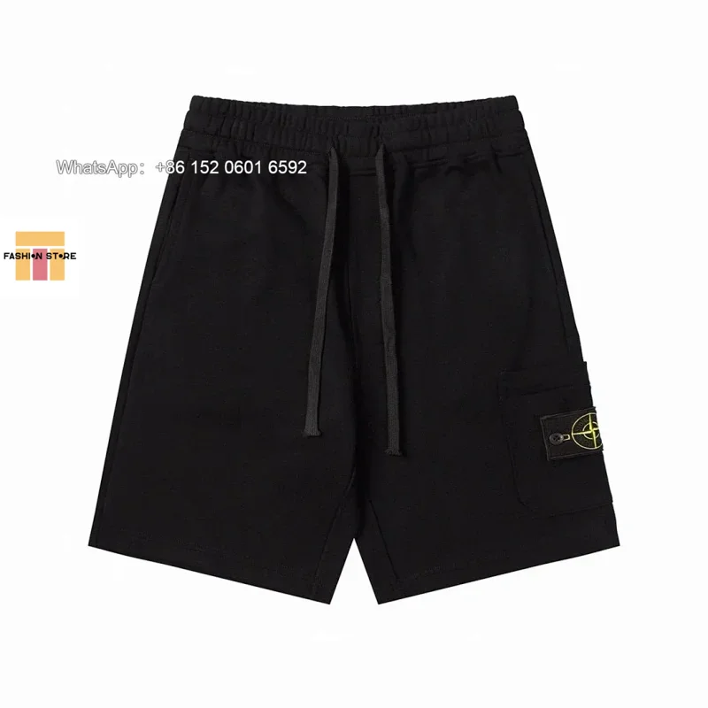 Stone Island Stone Island Black Sweat Shorts Black