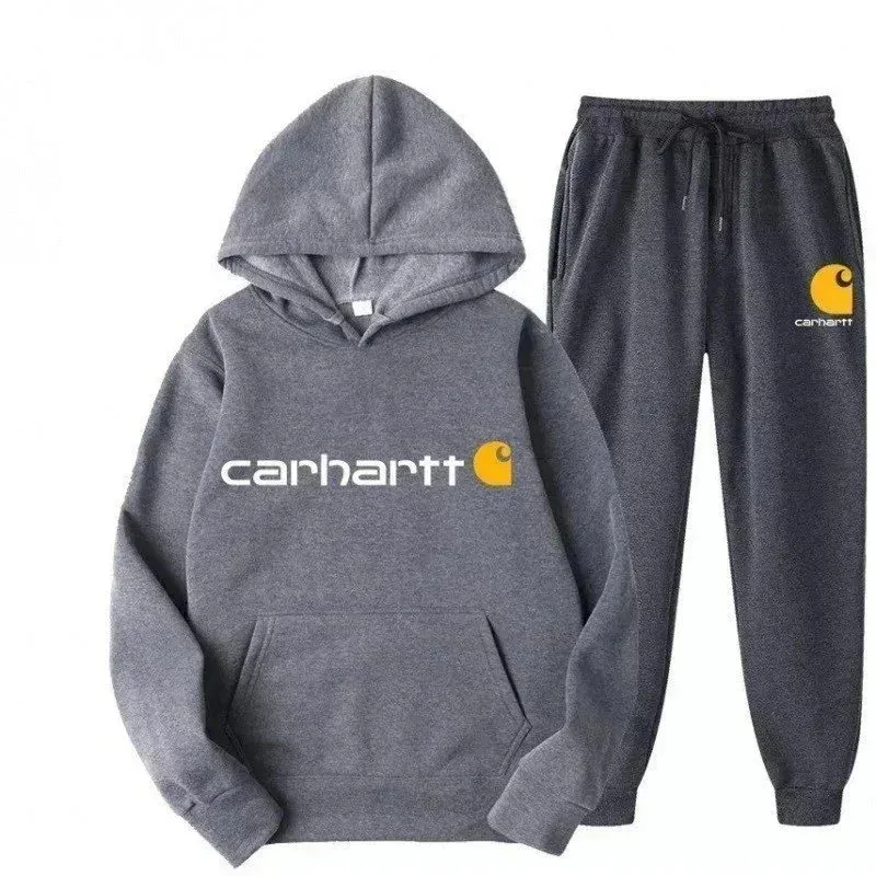 Carhartt Carhartt Carhartt Work In Progress Hoodie & Sweatpants Set Grey Grey - 1