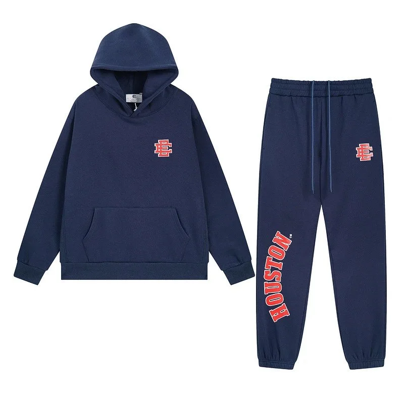 Other Navy 'Houston' Co-ord Set with Embroidered Logo Navy - 1