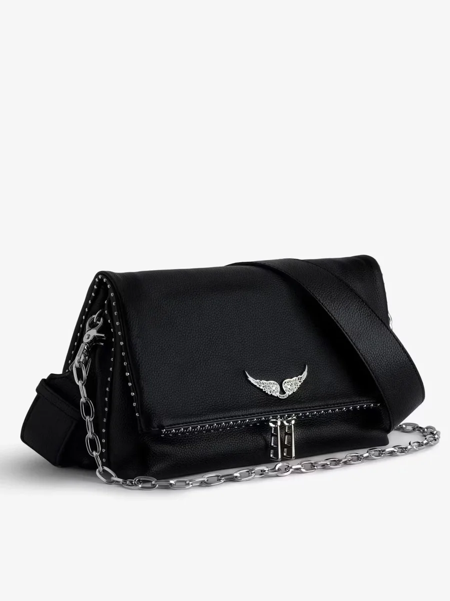 Other Doublet Doublet Wing Black Leather Shoulder Bag Black - 1