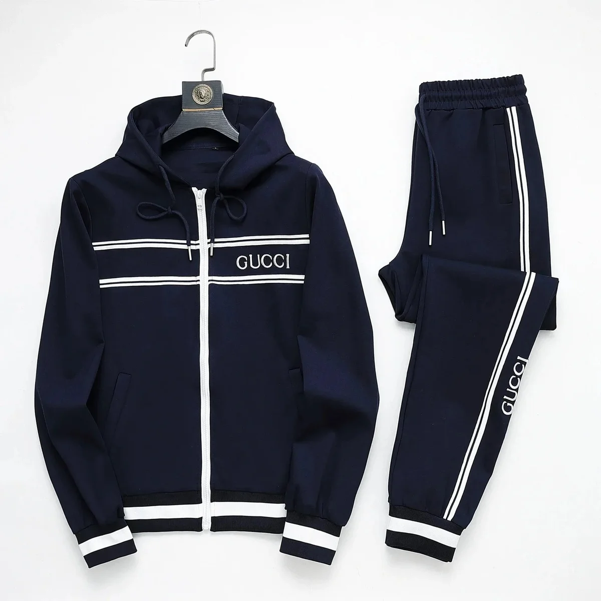 Gucci Gucci Navy/White Logo Tracksuit Navy