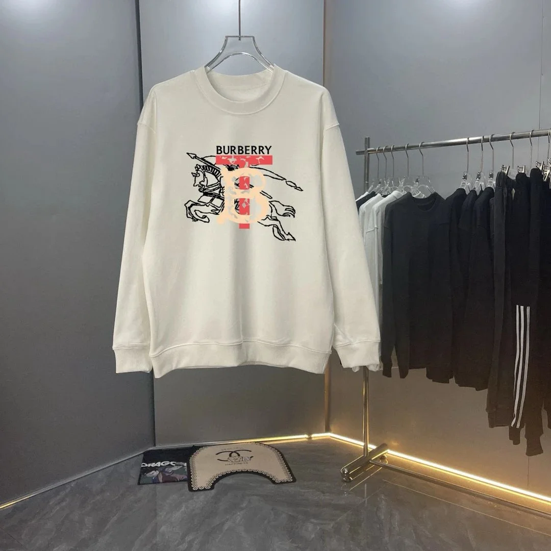 Burberry Burberry Knight Graphic Sweatshirt White White - 1