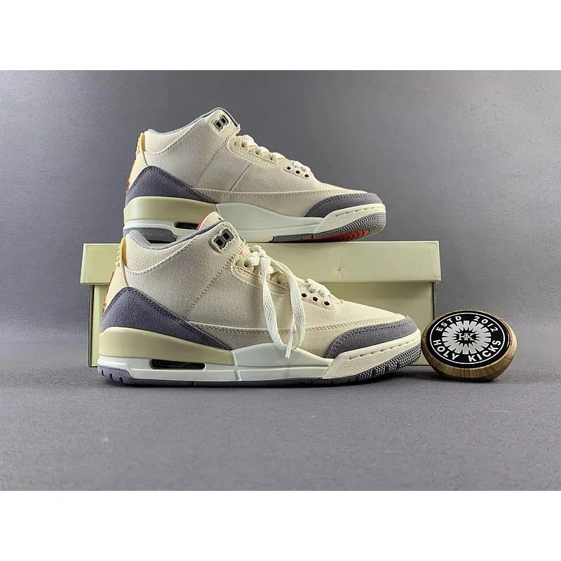 Jordan Air Jordan 3 Sail/University Red Sneakers White - 1