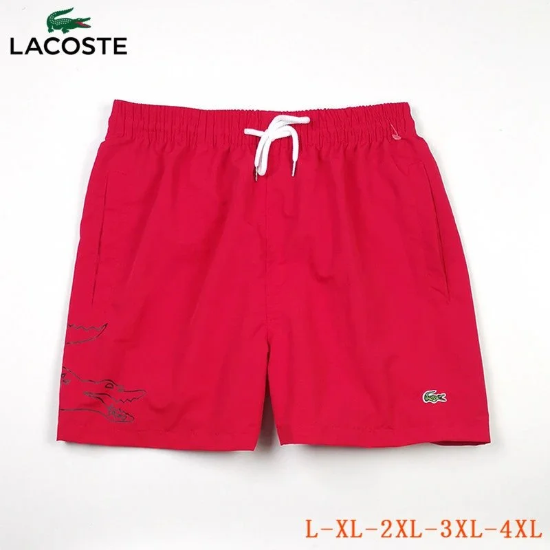 Lacoste Lacoste Red Crocodile Shorts Red