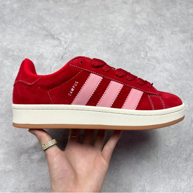 Adidas Adidas Campus Red/Pink Suede Sneakers Red