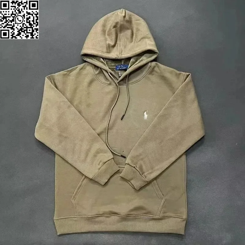 Polo Ralph Lauren Polo Ralph Lauren Classic Logo Khaki/White Hoodie Beige - 1