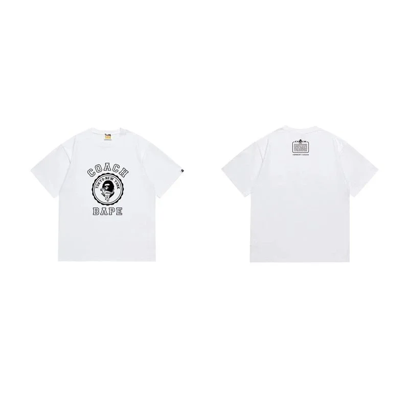 A Bathing Ape A Bathing Ape Coach BAPE T-Shirt White White - 1