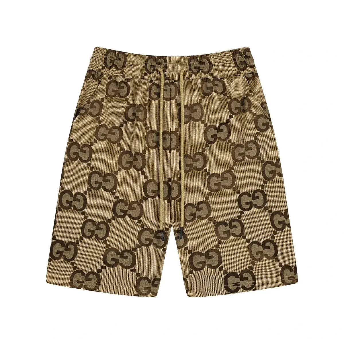 Gucci Gucci Beige/Brown Monogram Shorts Beige