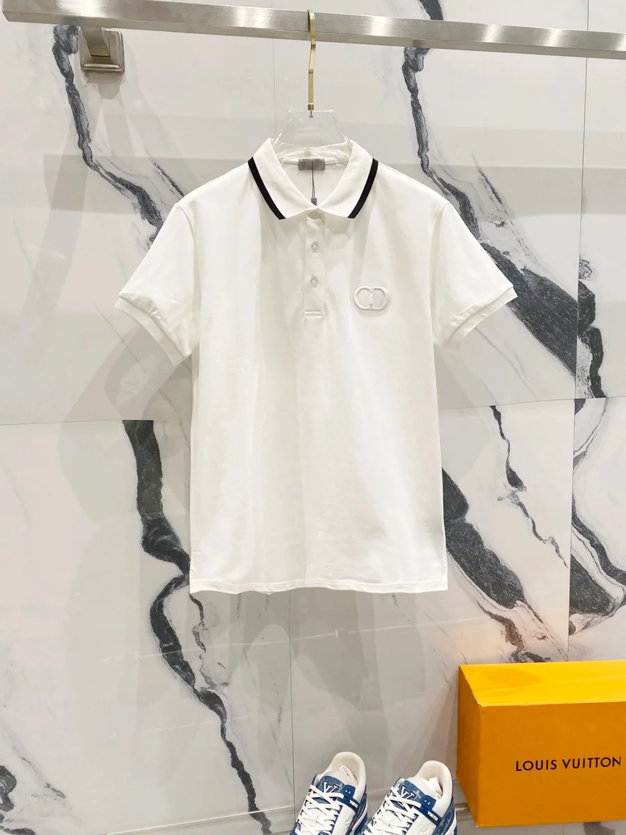 Dior Dior CD Logo Polo White/Black Trim White