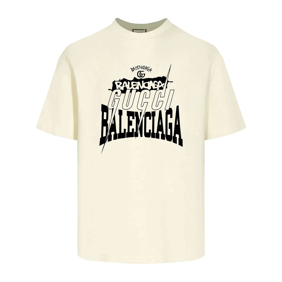 Gucci Gucci Balenciaga Collab T-Shirt Cream Cream - 1