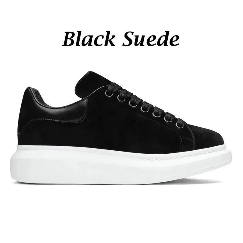 Alexander McQueen Alexander McQueen McQueen Oversized Black Suede Sneakers Black - 1