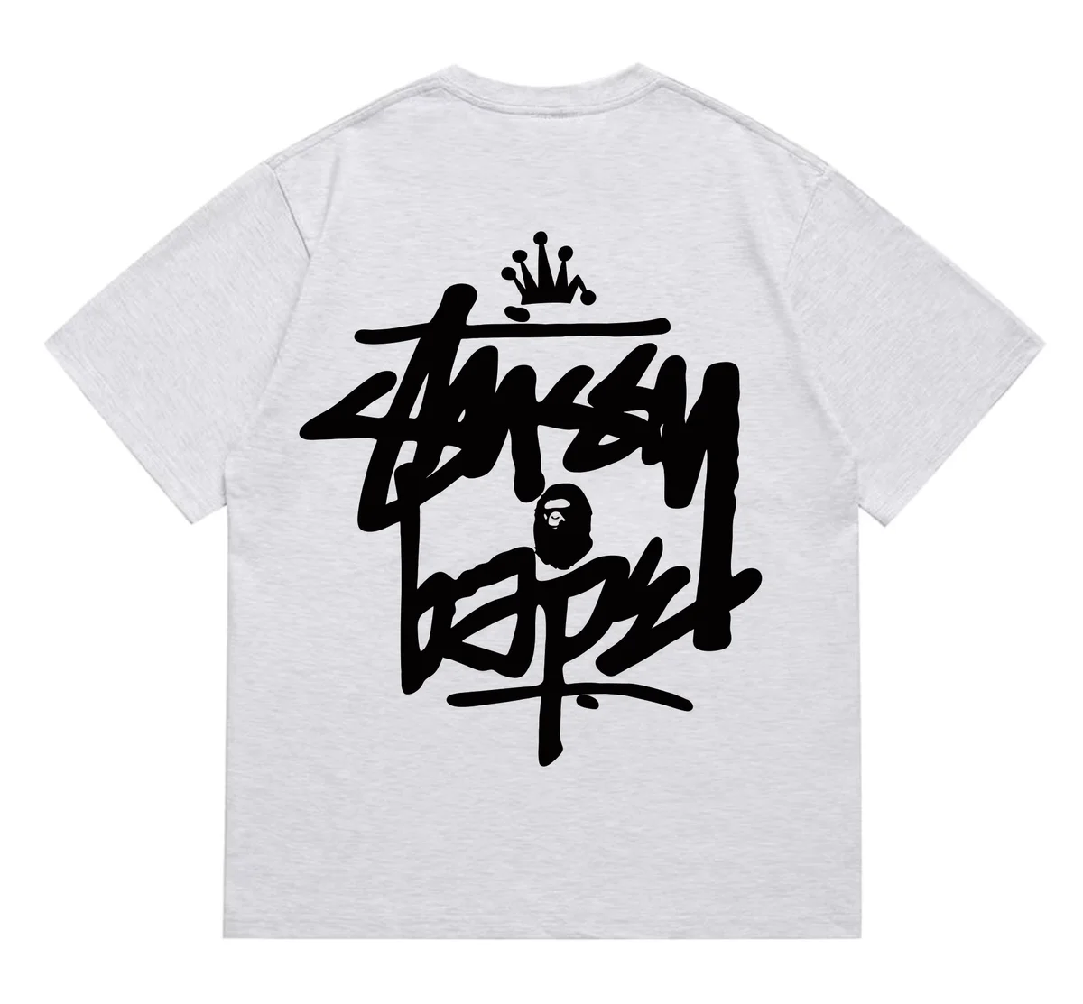 Stussy Stussy Basic Logo 17 Heather Grey T-Shirt Grey