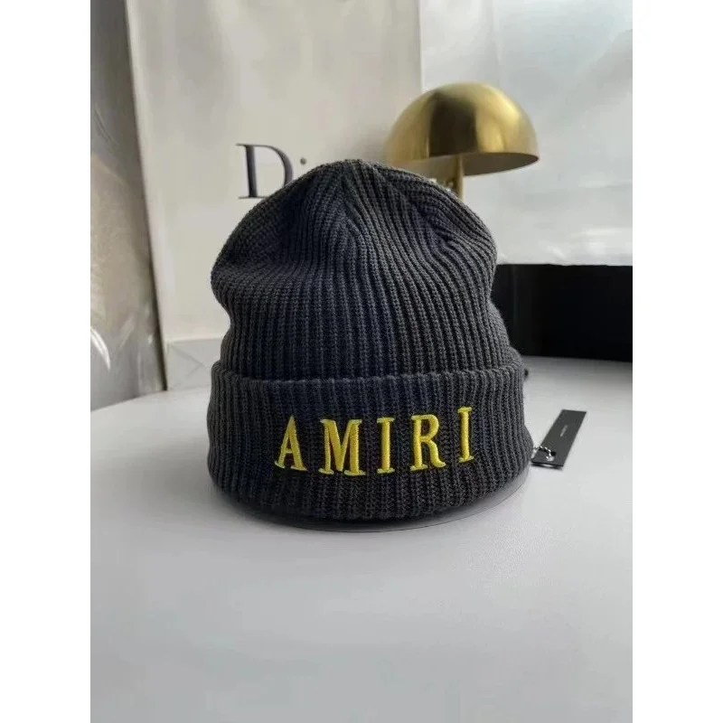 Amiri Amiri AMIRI Grey Knit Beanie Grey