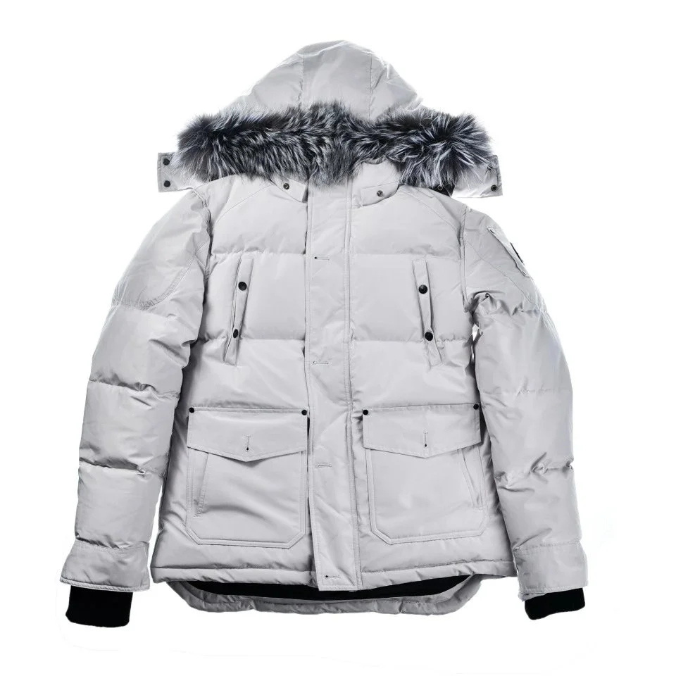 Other D-2 White Fur-Trimmed Puffer Jacket White