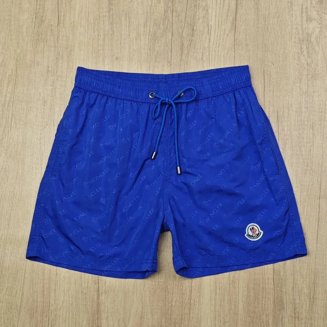 Moncler Moncler Blue Monogram Swim Shorts Blue