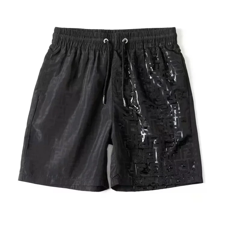 Fendi Fendi Iconic遇水浮现Logo花型-黑 Shorts Black