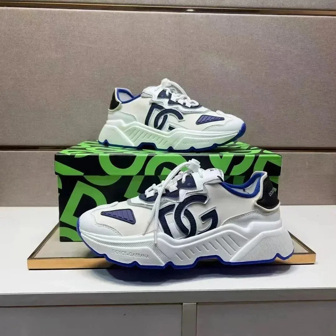 Dolce & Gabbana Dolce & Gabbana DG White/Blue Logo Sneakers White