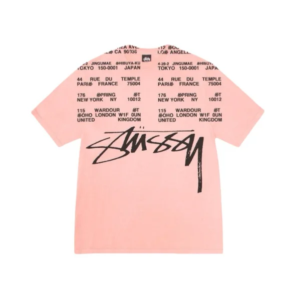 Stussy Stussy Stüssy Bear T-Shirt Pink Pink - 1