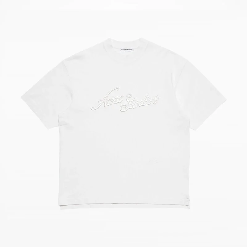 Acne Studios Acne Studios White Script T-Shirt White - 1