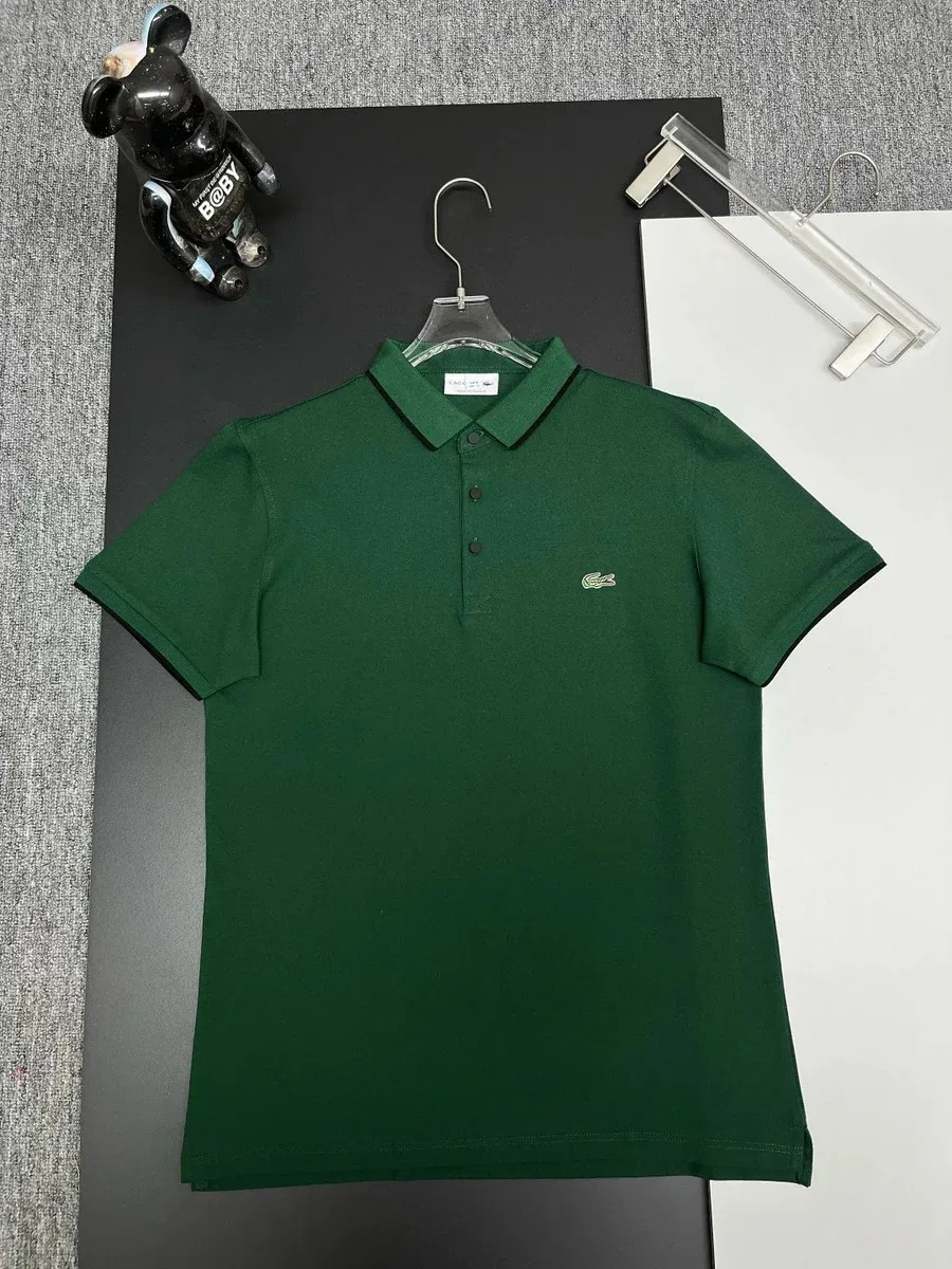 Lacoste Lacoste Green Crocodile Polo Shirt Green - 1