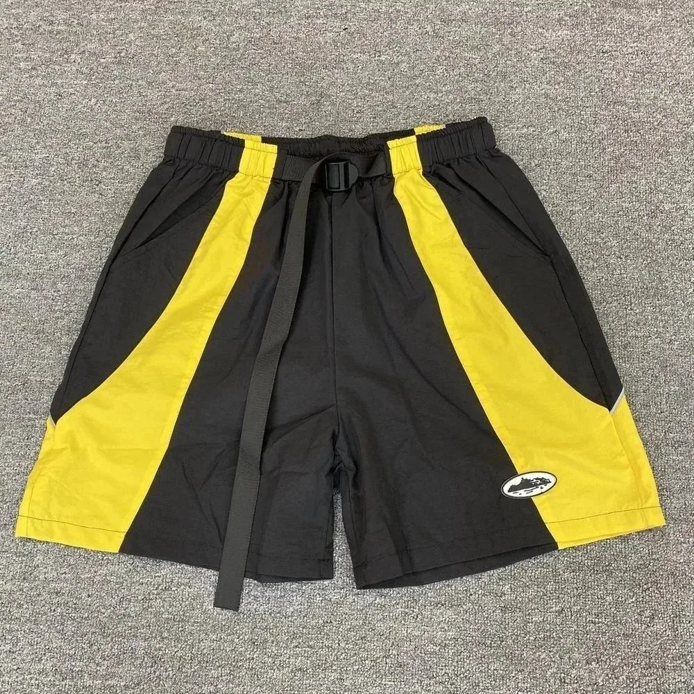 Palm Angels Palm Angels Track Black/Yellow Shorts Black - 1