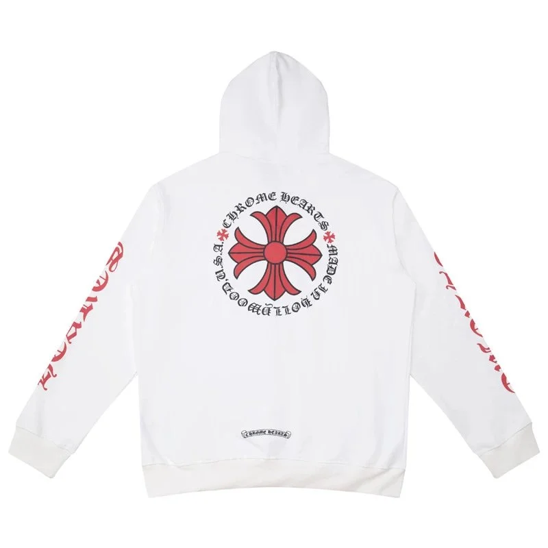 Chrome Hearts Chrome Hearts CH Cross White Hoodie White - 1