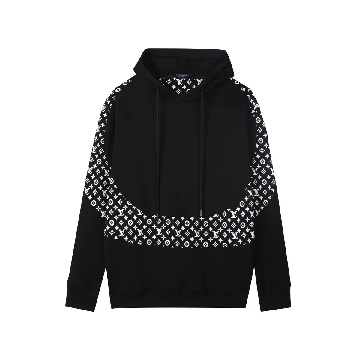 Louis Vuitton Louis Vuitton Monogram Black/White Monogram Hoodie Black