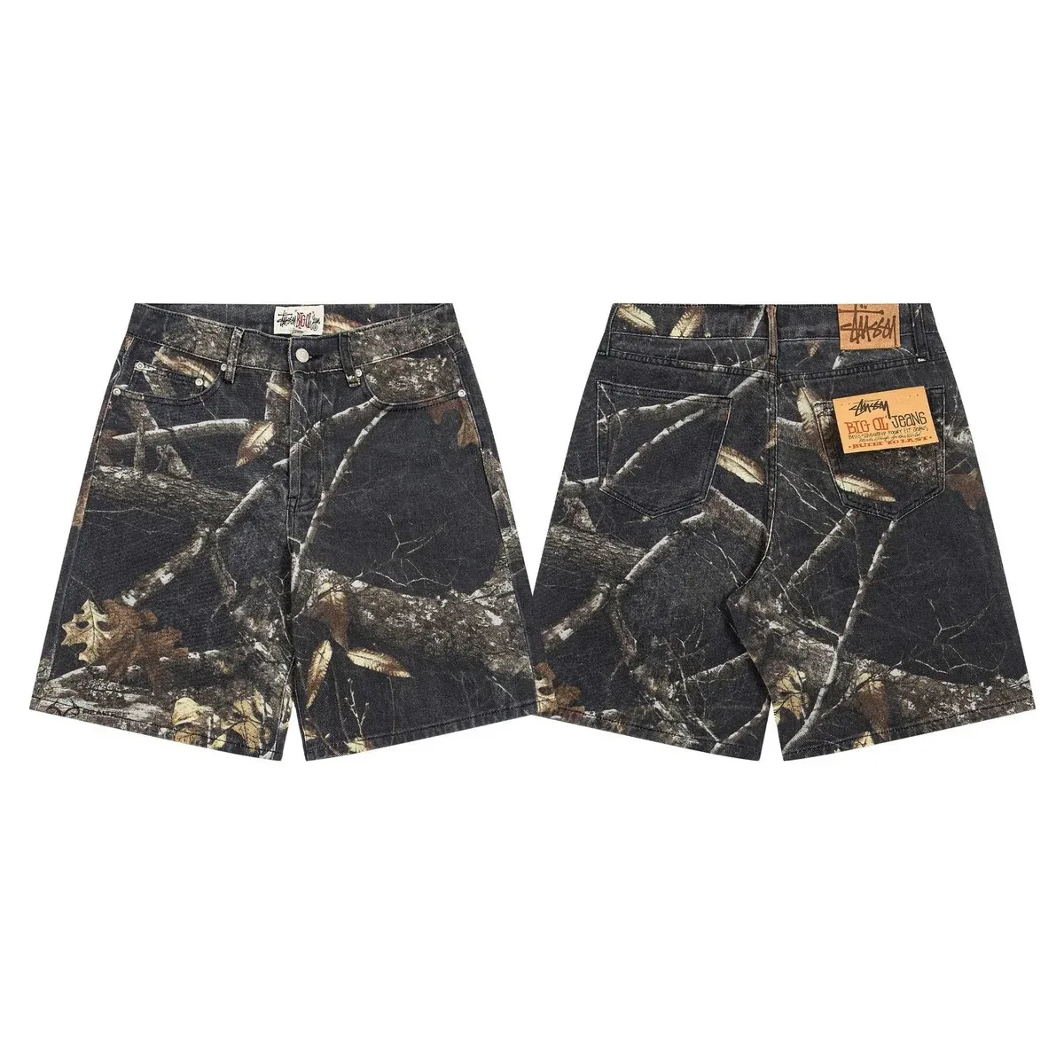 Other Stüssy Woodland Camo Shorts Black - 1