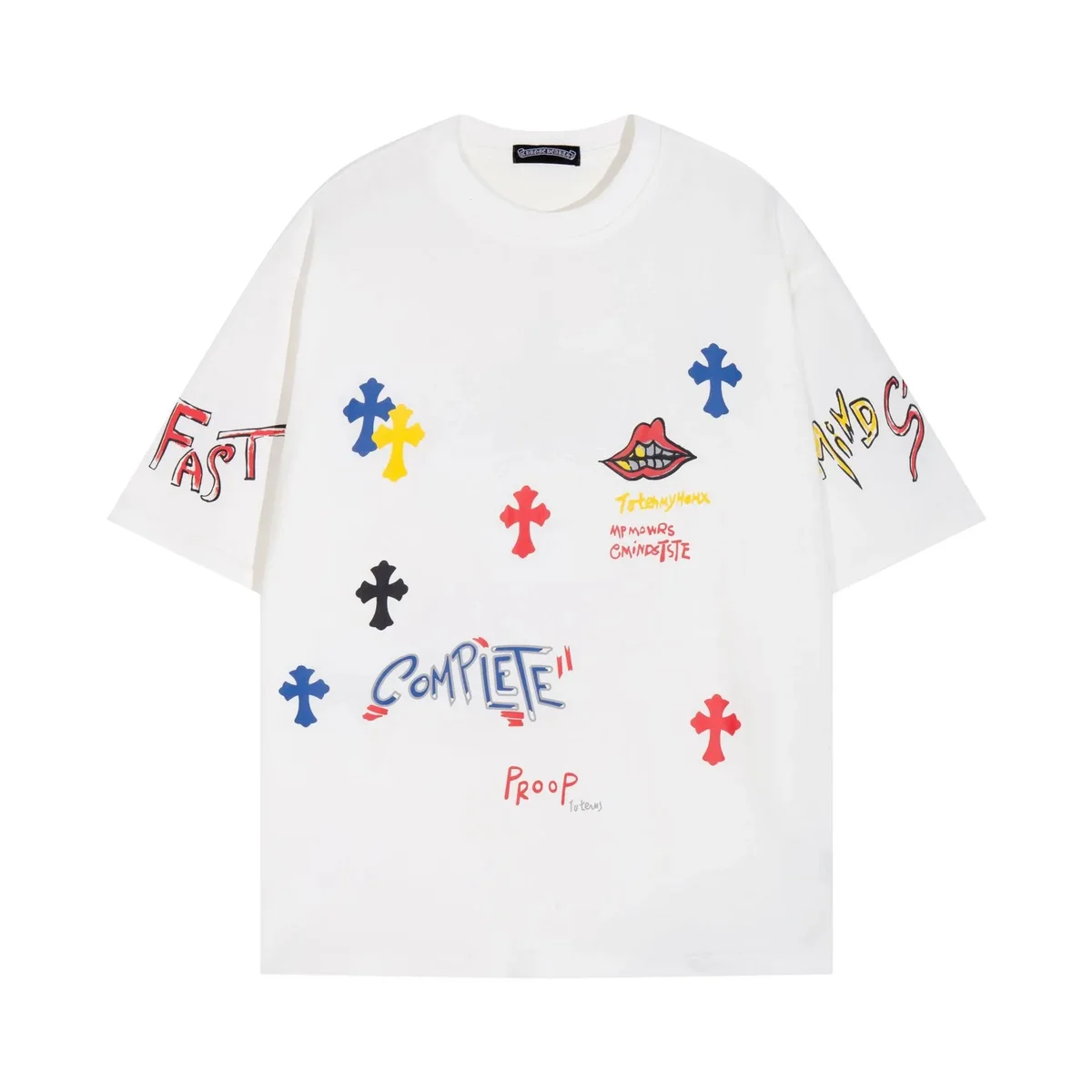 Chrome Hearts Chrome Hearts CH Cross White Multicolor T-Shirt White