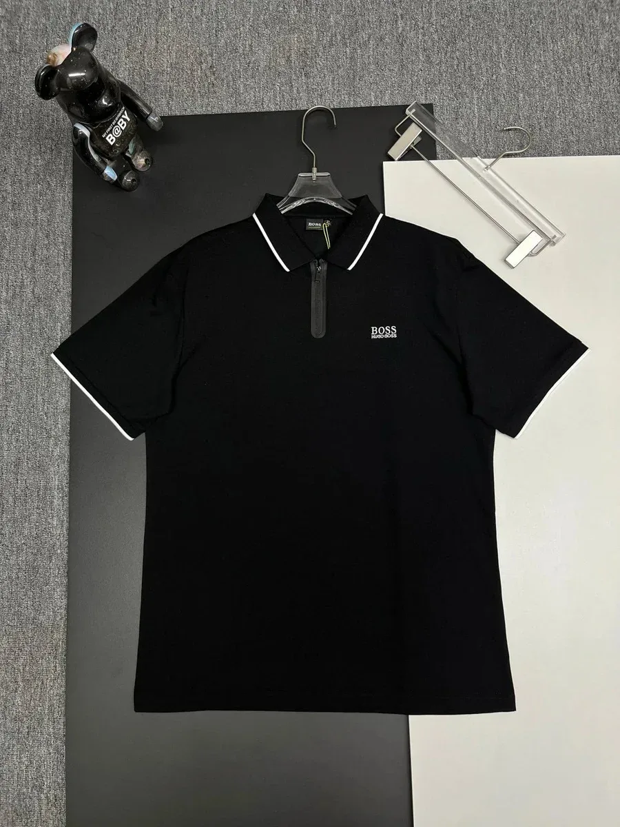Hugo Boss Hugo Boss Black Polo Shirt with Zipper Black - 1