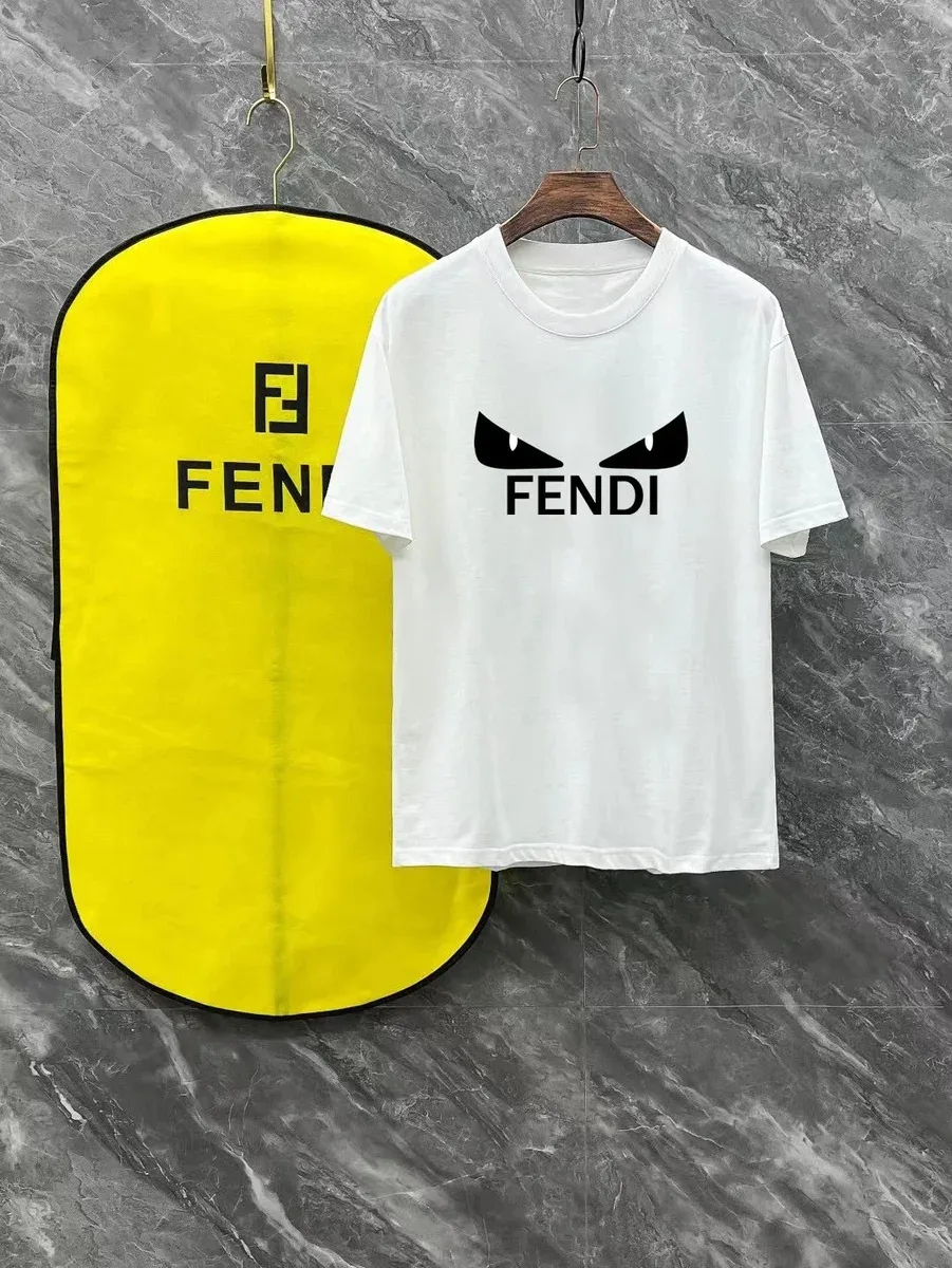 Fendi Fendi Iconic Eyes White T-Shirt White - 1