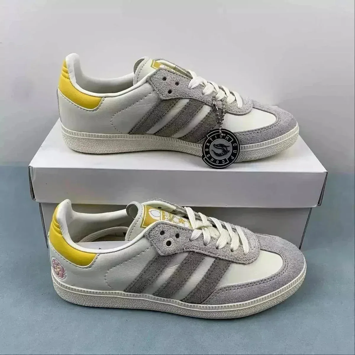 Adidas Adidas Samba White/Grey/Yellow Sneakers White - 1