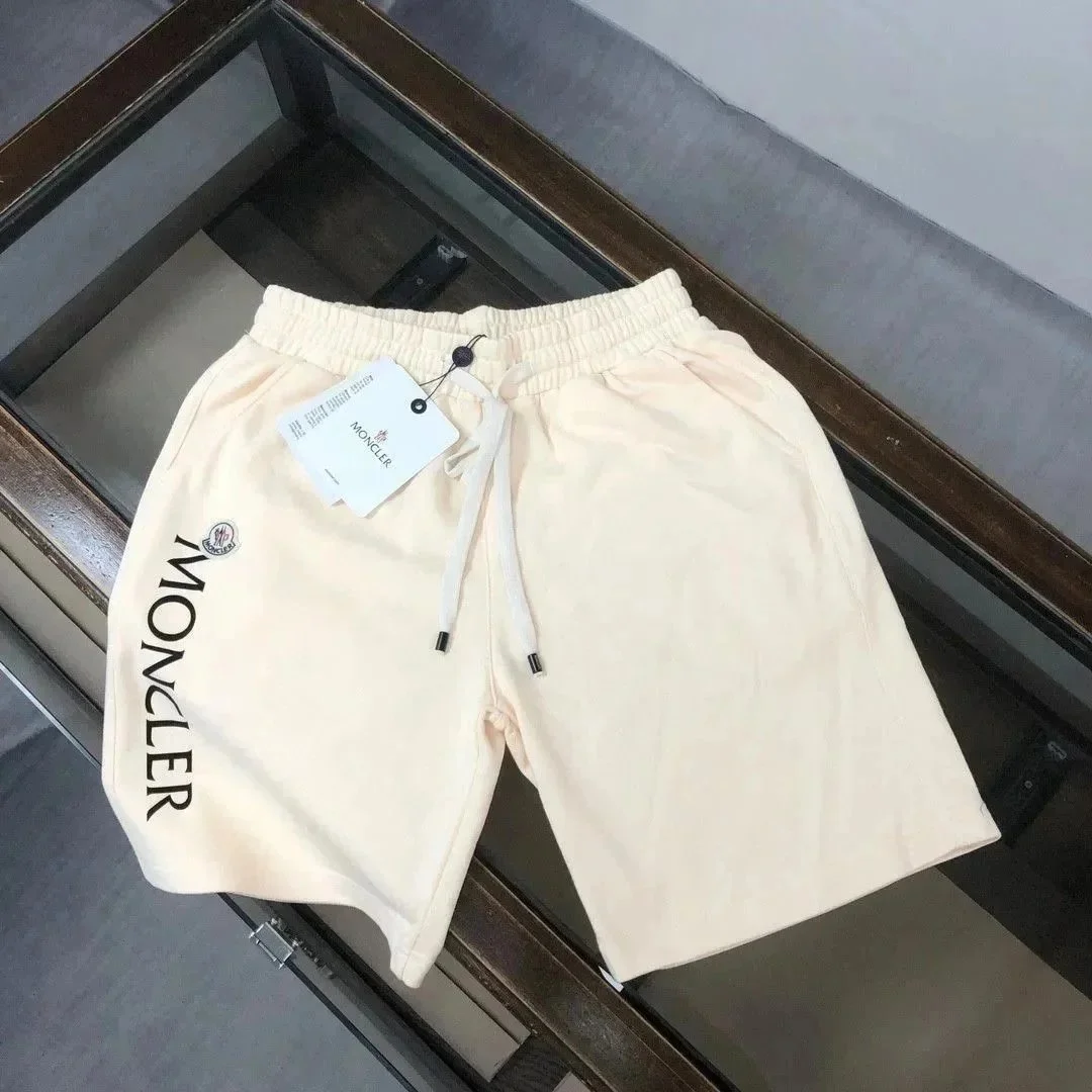 Moncler Moncler Cream Logo Shorts Cream