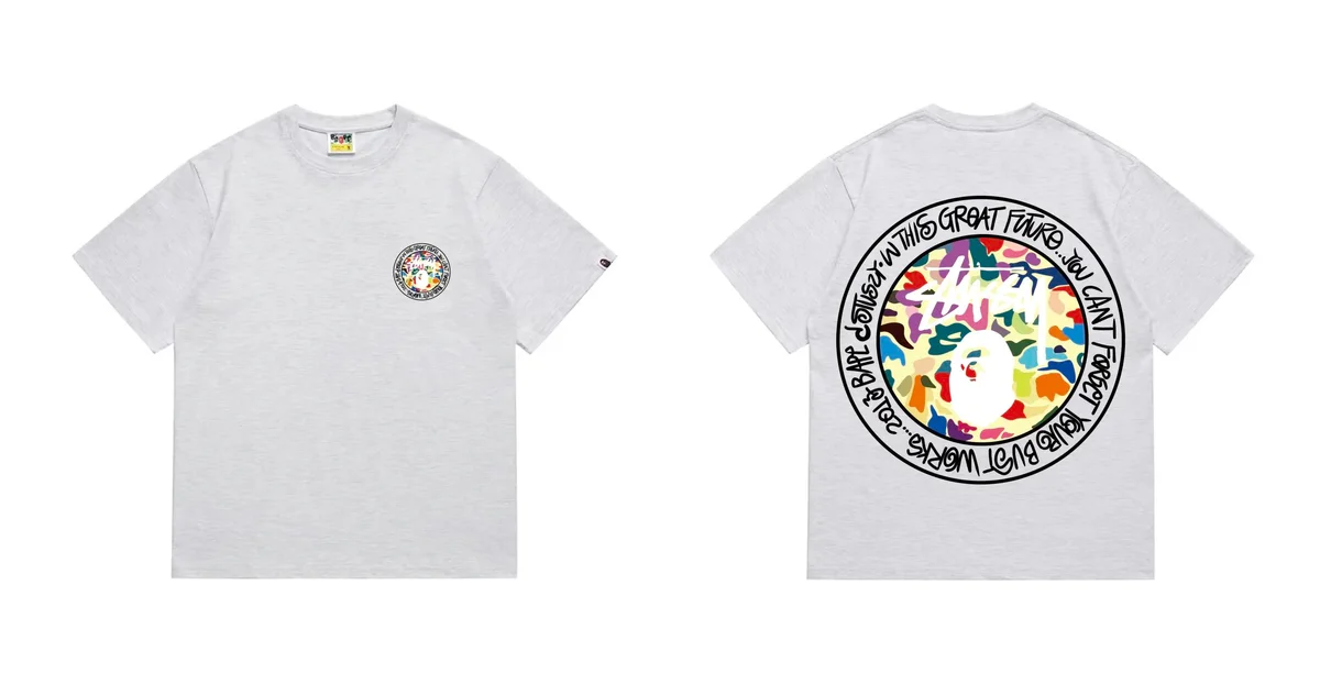 A Bathing Ape A Bathing Ape BAPE STA Grey Camo T-Shirt Grey - 1