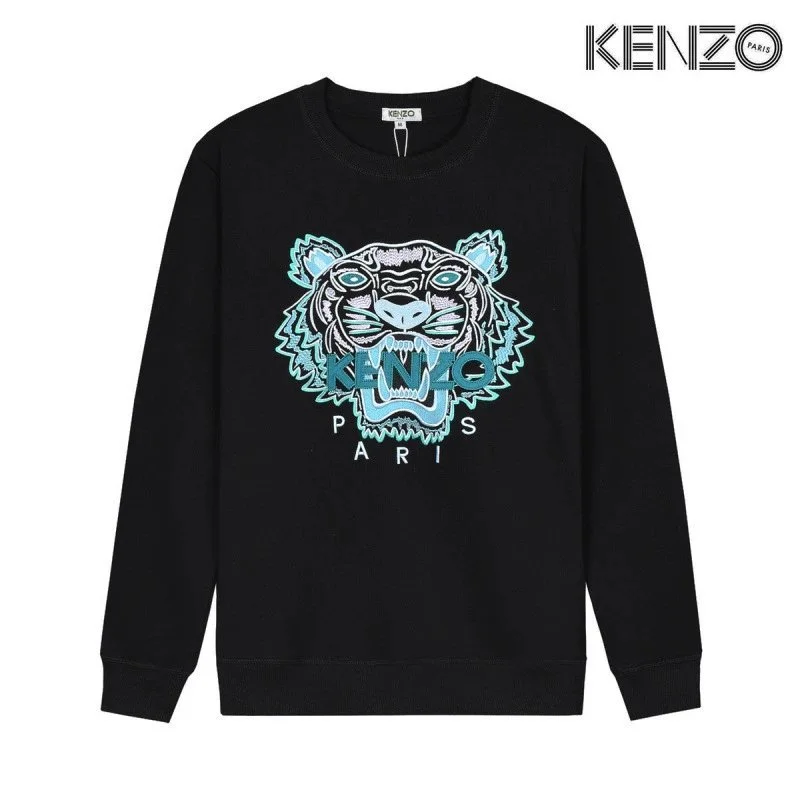 Kenzo Kenzo Tiger Head Black Sweatshirt KC-65 Black - 1