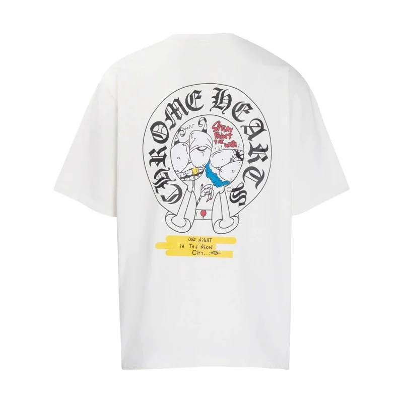 Chrome Hearts Chrome Hearts One Night in the Neon City T-Shirt White White - 1
